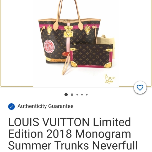 Copy - ✨💕LV Pouch Neverfull Limited edition Summer trunks collection 2018✨💕 - Picture 2 of 11